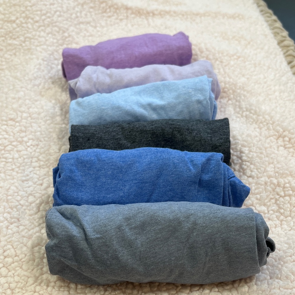 Kids Cotton Blend Solid Jersey Bottoms - Multi Color Pack